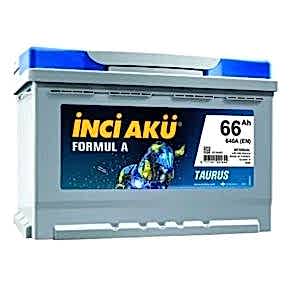 İnci Formul A Taurus 12 V 66 Ah 640 CCA Akü